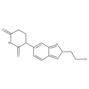 1-[2-(2-hydroxyethyl)-2H-indazol-6-yl]-1,3-diazinane-2,4-dione结构式