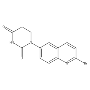1-(2-Bromoquinolin-6-yl)-1,3-diazinane-2,4-dione结构式