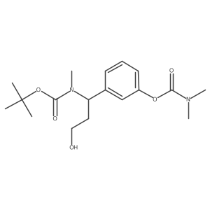3-(1-((Tert-butoxycarbonyl)(methyl)amino)-3-hydroxypropyl)phenyl dimethylcarbamate Structure