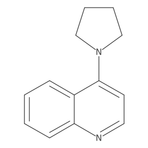 4-pyrrolidin-1-ylquinoline结构式