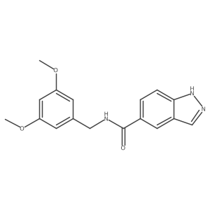 n-(3,5-Dimethoxybenzyl)-1h-indazole-5-carboxamide Structure