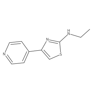 Ethyl-4-pyridin-4-yl-thiazol-2-ylamine结构式