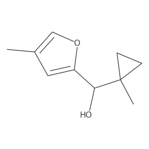 (1-Methylcyclopropyl)-(4-methylfuran-2-yl)methanol Structure