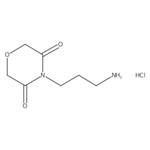 4-(3-Aminopropyl)morpholine-3,5-dione hydrochloride结构式