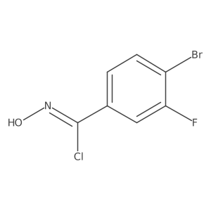 4-Bromo-3-fluoro-N-hydroxybenZimidoyl chloride结构式