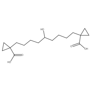 1-[9-(1-Carboxycyclopropyl)-5-hydroxynonyl]-1-cyclopropanecarboxylic acid结构式