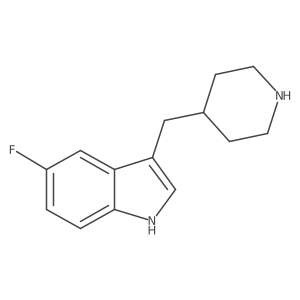 5-fluoro-3-[(4-piperidinyl)methyl]-1H-indole结构式