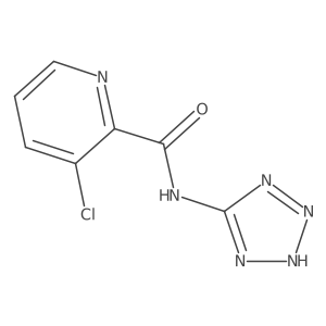 N-(5-tetrazolyl)-3-chloro-2-pyridinecarboxamide Structure