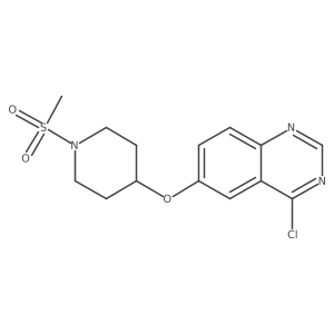 4-Chloro-6-((1-(methylsulfonyl)piperidin-4-yl)oxy)quinazoline结构式