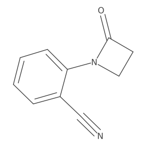 2-(2-Oxoazetidin-1-yl)benzonitrile Structure