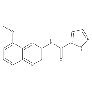 1h-Pyrazole-3-carboxamide,n-(5-methoxy-3-quinolinyl)-结构式