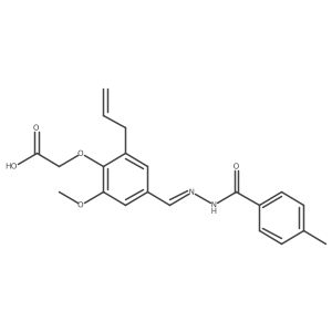 4-Methylbenzoic acid 2-[[4-(carboxymethoxy)-3-methoxy-5-(2-propen-1-yl)phenyl]methylene]hydrazide结构式
