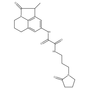 N1-(1-methyl-2-oxo-2,4,5,6-tetrahydro-1H-pyrrolo[3,2,1-ij]quinolin-8-yl)-N2-(3-(2-oxopyrrolidin-1-yl)propyl)oxalamide Structure