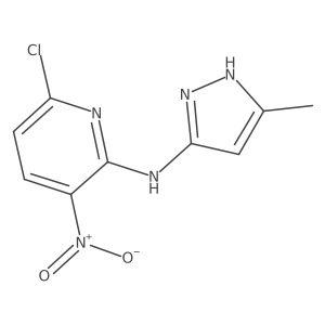 6-Chloro-n-(5-methyl-1h-pyrazol-3-yl)-3-nitropyridin-2-amine结构式