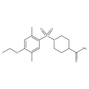 1-((4-Ethoxy-2,5-dimethylphenyl)sulfonyl)piperidine-4-carboxamide结构式