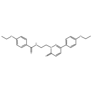 4-ethoxy-N-(2-(3-(4-ethoxyphenyl)-6-oxopyridazin-1(6H)-yl)ethyl)benzamide结构式