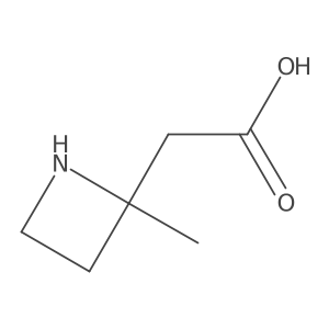 2-(2-Methylazetidin-2-yl)acetic acid结构式