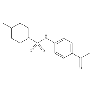 N-(4-acetylphenyl)-4-methylpiperidine-1-sulfonamide结构式