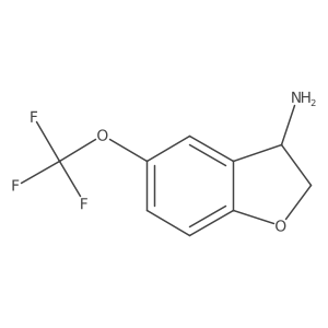 5-(Trifluoromethoxy)-2,3-dihydro-1-benzofuran-3-amine Structure