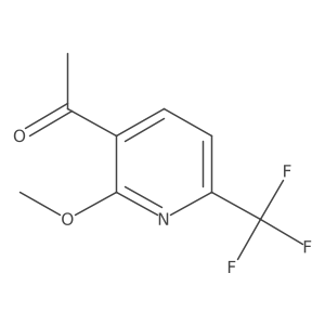 1-(2-Methoxy-6-trifluoromethyl-pyridin-3-YL)-ethanone Structure