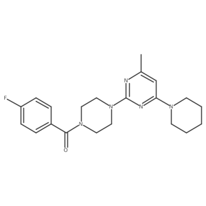 2-[4-(4-Fluorobenzoyl)piperazin-1-yl]-4-methyl-6-(piperidin-1-yl)pyrimidine Structure