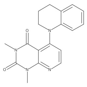 5-(3,4-dihydroquinolin-1(2H)-yl)-1,3-dimethylpyrido[2,3-d]pyrimidine-2,4(1H,3H)-dione Structure