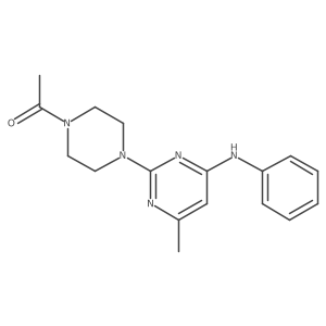 1-(4-(4-Methyl-6-(phenylamino)pyrimidin-2-yl)piperazin-1-yl)ethanone Structure