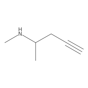 Methyl(pent-4-yn-2-yl)amine Structure