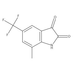1H-Indole-2,3-dione, 7-methyl-5-(trifluoromethyl)- Structure