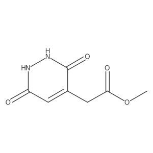 Methyl(3,6-dioxo-1,2,3,6-tetrahydro-4-pyridazinyl)acetate结构式