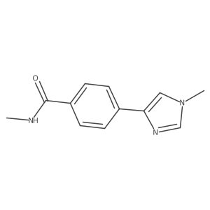 N-methyl-4-(1-methyl-1H-imidazol-4-yl)benzamide Structure