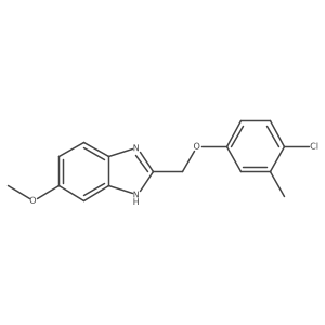2-[(4-chloro-3-methylphenoxy)methyl]-5-methoxy-1H-benzimidazole结构式