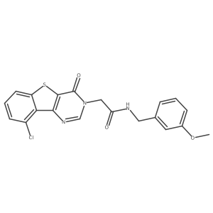 2-(9-chloro-4-oxo[1]benzothieno[3,2-d]pyrimidin-3(4H)-yl)-N-(3-methoxybenzyl)acetamide Structure