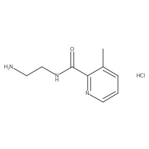 N-(2-aminoethyl)-3-methylpicolinamide hydrochloride结构式