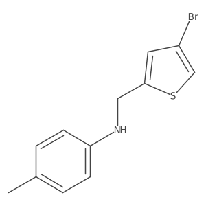 N-[(4-bromothiophen-2-yl)methyl]-4-methylaniline Structure
