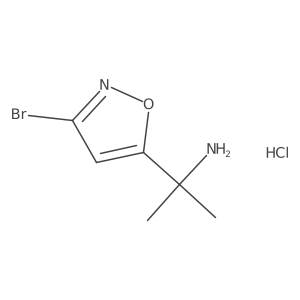 2-(3-Bromo-1,2-oxazol-5-yl)propan-2-amine hydrochloride Structure