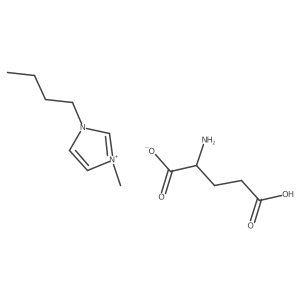 3-Butyl-1-methyl-1H-imidazol-3-ium (S)-2-amino-4-carboxybutanoate结构式