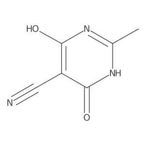 6-Hydroxy-2-methyl-4-oxo-1,4-dihydropyrimidine-5-carbonitrile Structure