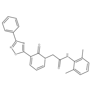 N-(2,6-dimethylphenyl)-2-[2-oxo-3-(3-phenyl-1,2,4-oxadiazol-5-yl)pyridin-1(2H)-yl]acetamide Structure