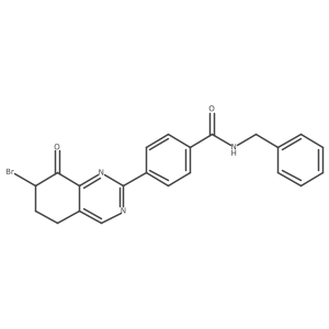 N-benzyl-4-(7-bromo-8-oxo-5,6,7,8-tetrahydroquinazolin-2-yl)benzamide Structure