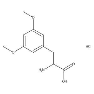 2-Amino-3-(3,5-dimethoxyphenyl)propanoic acid hydrochloride结构式