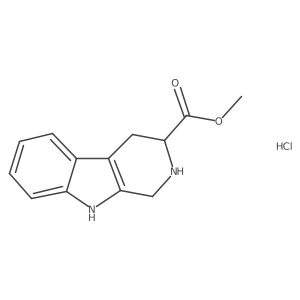 (R)-Methyl 2,3,4,9-tetrahydro-1H-pyrido[3,4-b]indole-3-carboxylate hydrochloride Structure