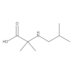 2-Methyl-2-[(2-methylpropyl)amino]propanoic acid结构式