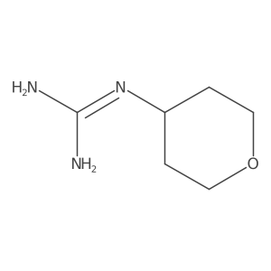 1-(tetrahydro-2H-pyran-4-yl)guanidine结构式