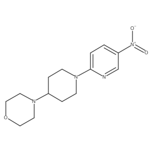 4-[1-(5-Nitro-2-pyridinyl)-4-piperidinyl]morpholine结构式