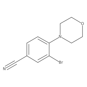 3-Bromo-4-morpholinobenzonitrile结构式