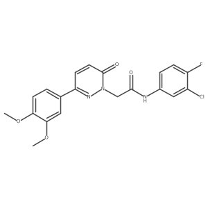 N-(3-chloro-4-fluorophenyl)-2-(3-(3,4-dimethoxyphenyl)-6-oxopyridazin-1(6H)-yl)acetamide Structure