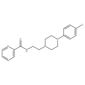 N-(2-(4-(4-chlorophenyl)piperazin-1-yl)ethyl)pyrazine-2-carboxamide Structure