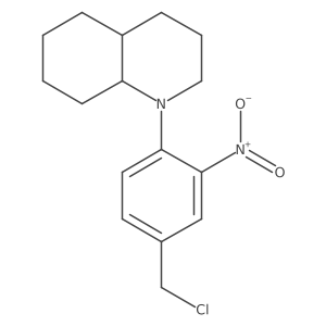 1-[4-(Chloromethyl)-2-nitrophenyl]decahydroquinoline结构式