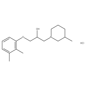 1-(2,3-Dimethylphenoxy)-3-(3-methylpiperidin-1-yl)propan-2-ol hydrochloride Structure